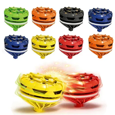 6 bunte Fingergyroskope – Feuerwerk-Kreisel für Kinder ab 10 Jahren