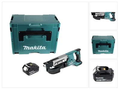 Image de Makita DFR 550 G1J Visseuse automatique sans fil 18 V - 25 - 55 mm + 1x Batterie 6,0 Ah + Makpac - sans chargeur
