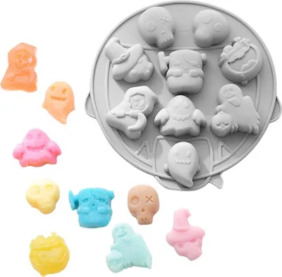 Produktbild von Geister Silikon Backform - Halloween Kuchen Keks