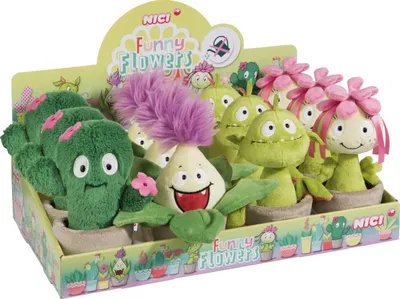 Produktbild von Großhandel GmbH - Ware Plüschfigur Funny Flowers 12