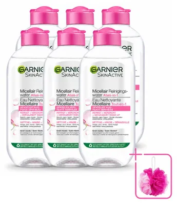 Obrázek produktu pro 6 kusů Garnier SkinActive Micelární voda pro citlivou pleť, 200 ml - výhodná sada