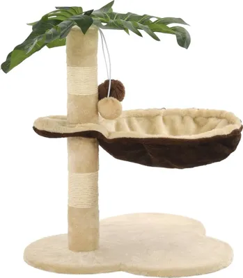 Produktbild von vidaXL Katzen-Kratzbaum mit Sisal-Kratzstange 50 cm Beige und Braun