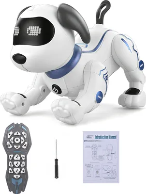 Produktbild von LE NENG SPIELZEUG K16A Elektronische Haustiere Roboter Hund Stunt Dog Voice Command Programmierbare Touch-sense Musik Song Spielzeug für Kinder Geburtstag Weihnachtsgeschenk Spielzeugfiguren