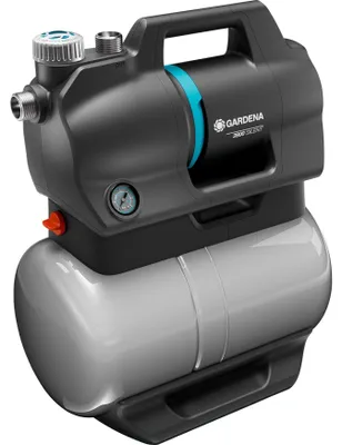 Produktbild von Gardena Pressure Tank Unit 3900 Silent, 650 W, AC, 4,3 bar, 3900 l/h, IPX4, Schwarz, Grau