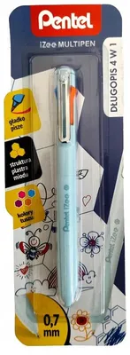 Produktbild von Pentel IZEE Kugelschreiber 4-in-1 Mehrfarbig 0,7 mm