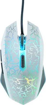 Produktbild von INF Kabelgebundene mechanische Gaming Maus mit RGB Beleuchtung, Ergonomisch Weiß