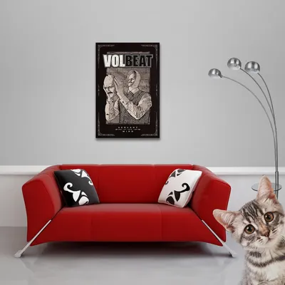 Immagine prodotto di Volbeat - Poster - Servant of the Mind + 1 confezione di tesa Powerstrips® - Contenuto 20 pezzi