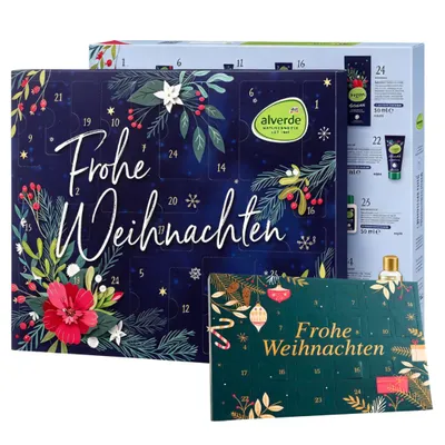 Produktbild von 2er Weihnachtskalender Set – Alverde Adventskalender 2026 Beauty Frauen + DOUG Tisch-Adventskalender, Advent Calender