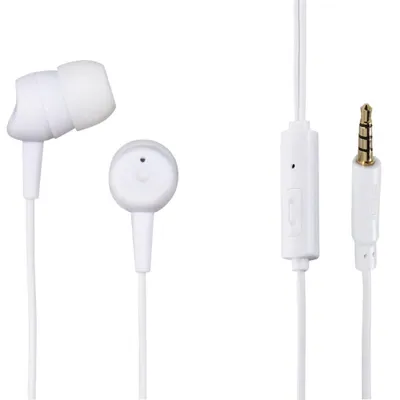Zdjęcie produktu dla Hama Basic4Phone, Przewodowa, 20 - 20000 Hz, Połączenia/muzyka, Zestaw słuchawkowy, Biały