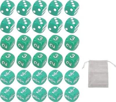Obrázek produktu pro 30ks 16mm standardních šestistranných kostek Sada plastových vzdělávacích deskových her Matematika pro domácnost - třídu - párty Montáž