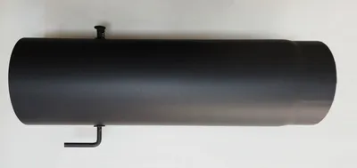 Image de Tube de fumée à paroi épaisse avec clapet DURATHERM 500 x 150 x 2 mm