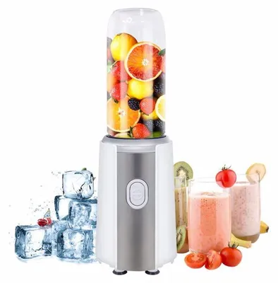Produktbild von Zimilo Mini Smoothie Maker 300W Mixer 600ml Tragbar, Edelstahl Klingen, Einfache Reinigung, Multifunktion für Smoothies, Säfte, Babynahrung
