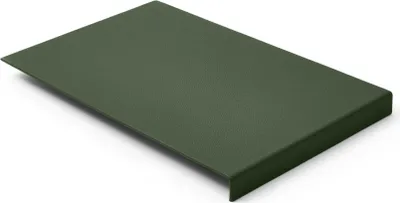 Produktbild von Mauspad Echtes Leder Grün cm 20x32 - Mousepad Struktur aus Stahl mit Kantenschutz - Hergestellt in Italien