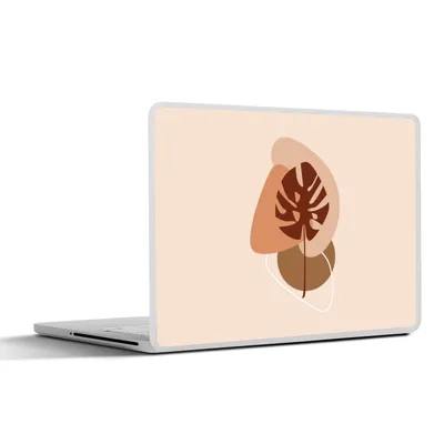 Produktbild von MuchoWow® Laptop Aufkleber Sticker Cover Sommer - Monstera - Abstrakt 31x22.5 cm - Laptop-Deko