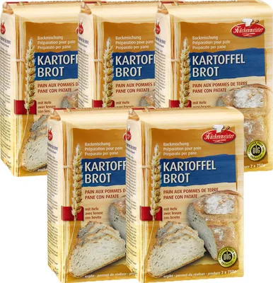 Produktbild von BIELMEIER Brotbackmischung Kartoffelbrot 5 Stück á 1000 g Küchenmeister