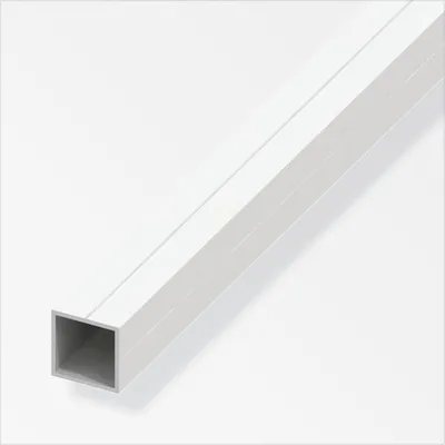 Produktbild von alfer Quadratrohr 2.5 m, 23.5 x 1.5 mm PVC (Kunststoff) glatt weiss
