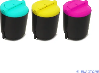 Produktbild von 3x Eurotone Toner Alternative für Samsung CLP-300A / CLP-C300A Blau Cyan / CLP-M300A Rot Magenta / CLP-Y300A Gelb Yellow