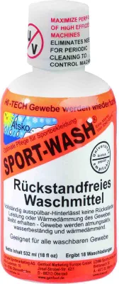 A bottle of Atsko Sport-Wash detergent.