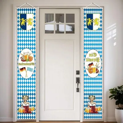 Produktbild von -Deurbanner mit Duitse Leeuwenkam, 180 x 30 cm, großartige Party-Achtergrond.