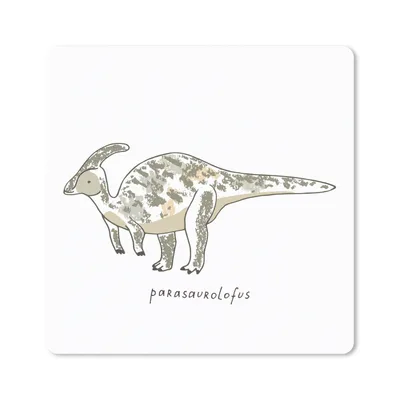 Produktbild von MuchoWow® Mauspad Mousepad Kinderzimmer- Parasausolophus - Dinosaurier - Junge - Mädchen - Kind 30x30 cm - Mousepads - Maus Mat - Pad - Mausunterlage - Gaming