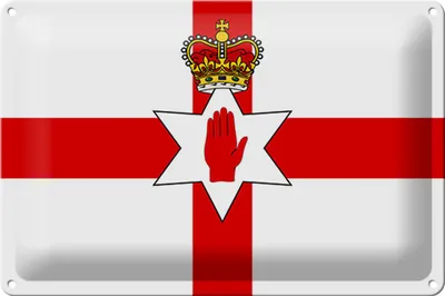 Produktbild von Blechschild Flagge Nordirland 30x20cm Flag Northern Ireland