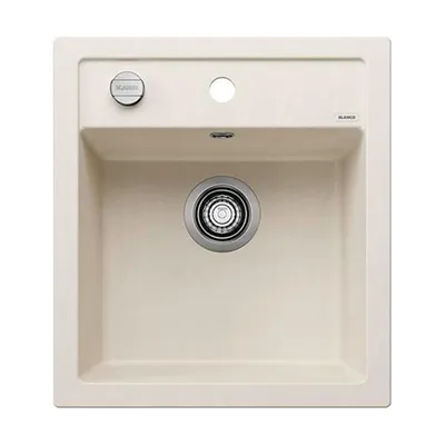 Produktbild von BLANCO DALAGO 45 Einbauspüle SILGRANIT softweiß ab 45 cm mit Ablauffernbedienung - inkl.