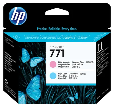 Produktbild von HP 771 DesignJet Druckkopf CE019A – Hell-Magenta & Hell-Cyan