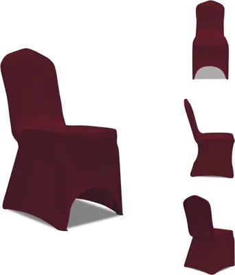Produktbild von 50 x Stuhlhusse Stretchhusse Bordeaux -  Hussen