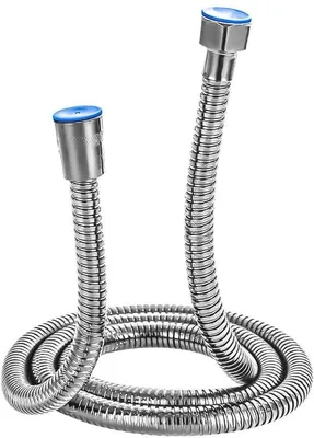 Produktbild von Wasserdüsenkopf mit Schlauch, 6 Strahlarten, wassersparend, 1,5M, silber