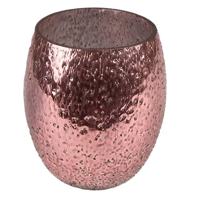 Obrázok produktu pre Držiak na čajovú sviečku Clayre & Eef Ø 8x9 cm Ružové sklo