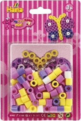 Produktbild von Hama Bügelperlen maxi "Schmetterling" im Blister 100 Bügelperlen
