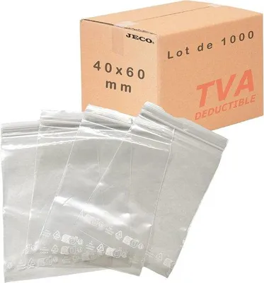 Produktbild von Famanu transparente Tüte mit Reißverschluss 40 x 60 cm - 1000 Stück