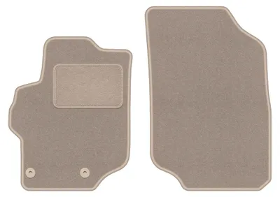Image de Tapis avant en moquette pour Peugeot 301 depuis 2012 (berline) – 2 pièces, beiges, sur mesure – Wielganizator LUX