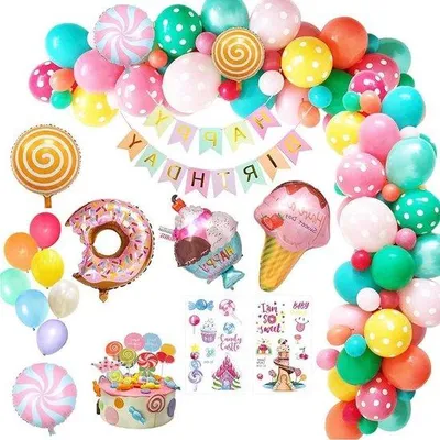 Image de Décoration de ballons aux couleurs pastel, 60 pièces