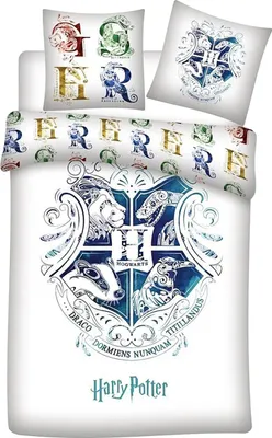 Produktbild von Harry Potter Kinderbettwäsche Set – 140x200 cm Bettbezug & 63x63 cm Kissenbezug