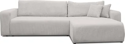 Produktbild von VENASI LUNA XL Ecksofa mit Schlaffunktion und Bettkasten Cord Schlafsofa Eckcouch Sofa Beige