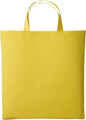 Immagine prodotto di Borsa in cotone Nutshell con manici corti RW7109 (taglia unica) (limone)