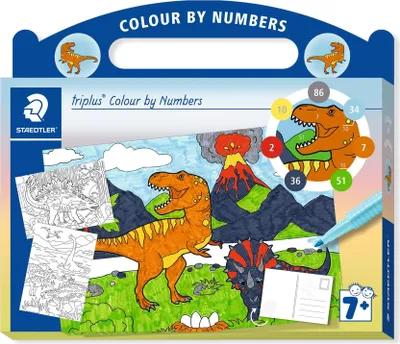 Produktbild von STAEDTLER 34 CBN02 STAEDTLER Malset triplus "Malen nach Zahlen Dino"
