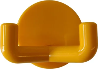 Immagine prodotto di 50 ganci da parete, a 2 pieghe, giallo