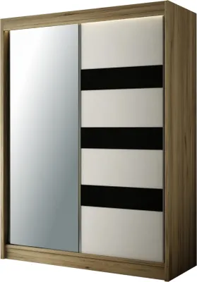 Productafbeelding van Kledingkast TETIS, slaapkamerkast, garderobe, woonkamer, garderobekast, afmetingen 215x120x61
