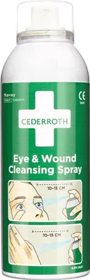 Immagine prodotto di Cederroth Spray detergente per occhi e ferite REF726000 - 12 pezzi.