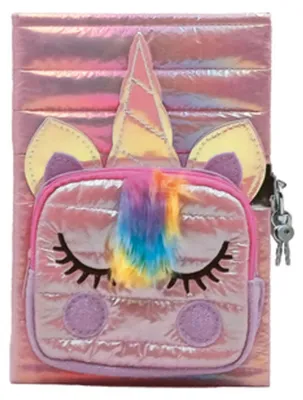 Image de Agenda STNUX Licorne avec pochette rose STN8721 98721