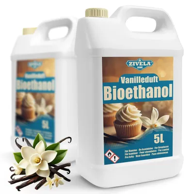 Immagine prodotto di Solidchoice - Bioetanolo 96,6% per camini aperti, 10 litri, profumato alla vaniglia