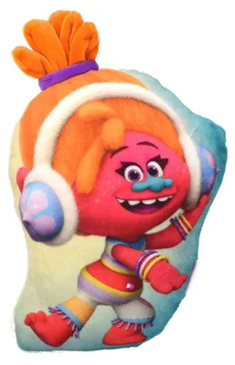 Produktbild von Trolls Plüschkissen DJ Suki 3D-Kissen ca. 29 cm Sammelkissen