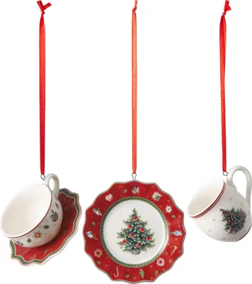 Produktbild von Villeroy & Boch Toy's Delight Decoration Ornamente Geschirrset rot 3tlg. 7cm