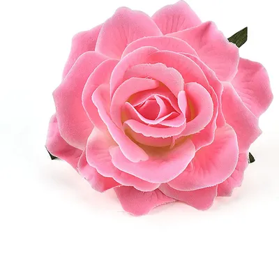 Obrázek produktu pro Růže 9 cm, růžová, textilní dekorace, květina / 1ks
