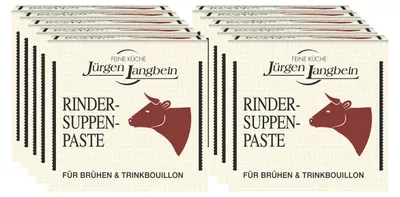 Image de Jürgen Langbein Pâte pour soupes de bœuf pour bouillons à boire 50g, paquet de 10