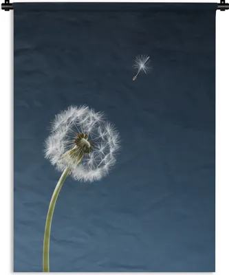 Produktbild von MuchoWow® Wandteppich Wandbehang Löwenzahn verliert seinen Samen 90x120 cm Tapisserie Dekoration Wandtuch - Wanddeko