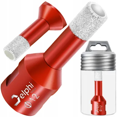 Produktbild von Delphi Tools Diamant-Fliesenbohrer Ø 12 mm - M14, vakuumgelötet - für Feinsteinzeug, Granit und Keramik