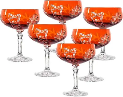 Produktbild von Sektschale orange Schleuderstern 6er Set (200ml)